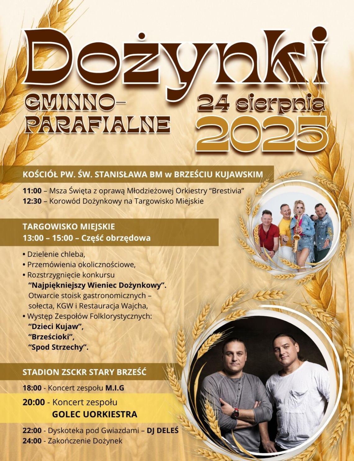 M.I.G i Golec uOrkiestra na dożynkach w Brześciu Kujawskim