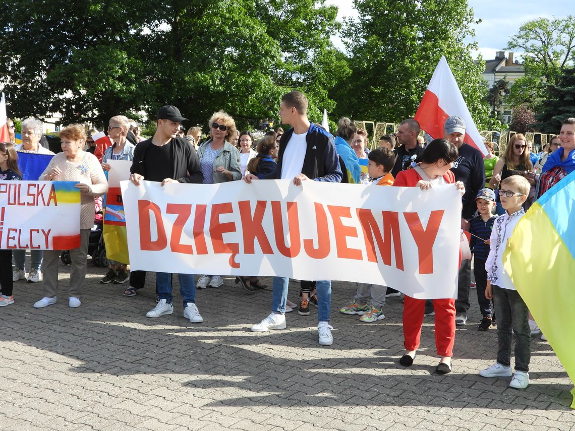 "Marsz wdzięczności Narodowi Polskiemu" we Włocławku
