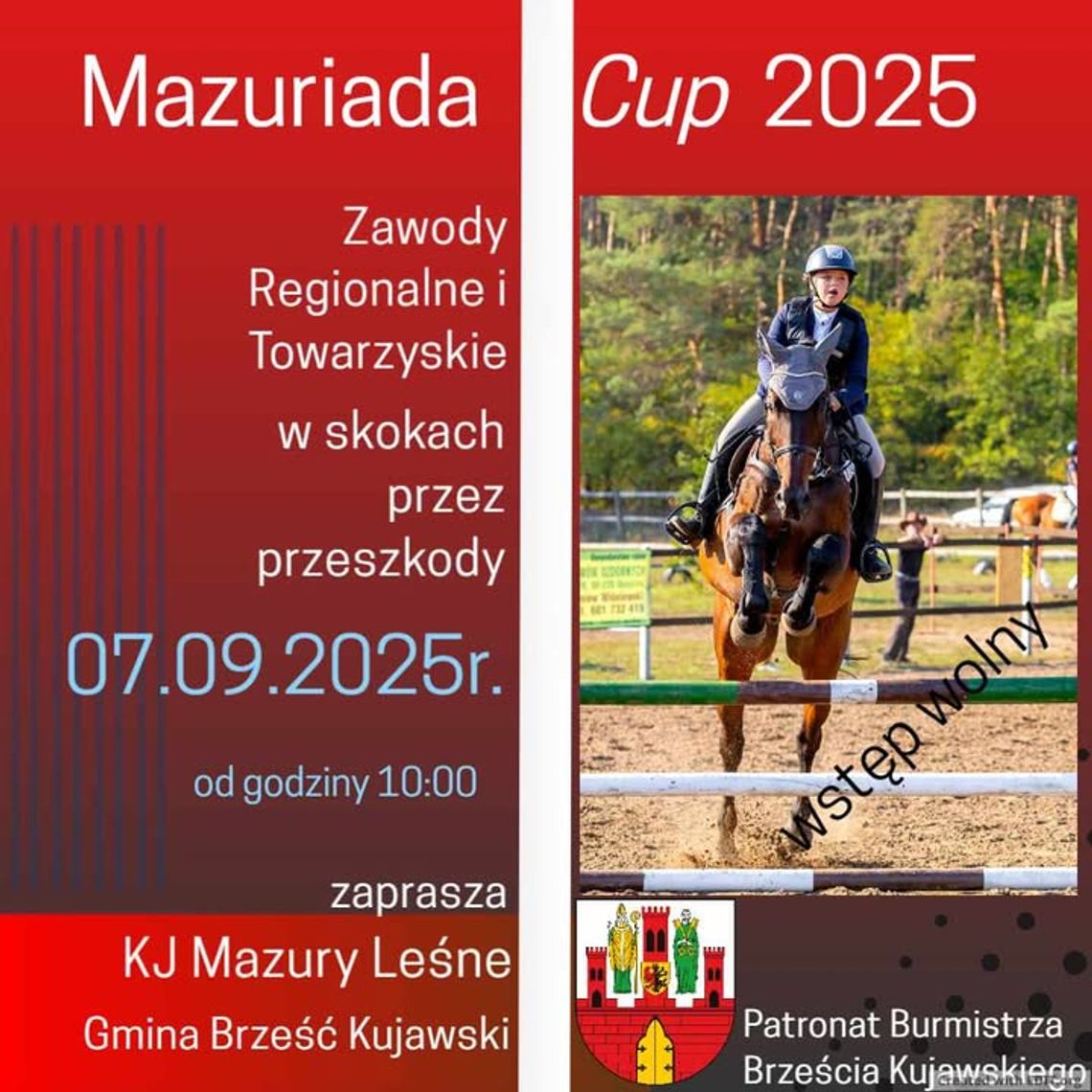 Mazuriada Cup 2025 – zawody w skokach przez przeszkody w gminie Brześć Kujawski