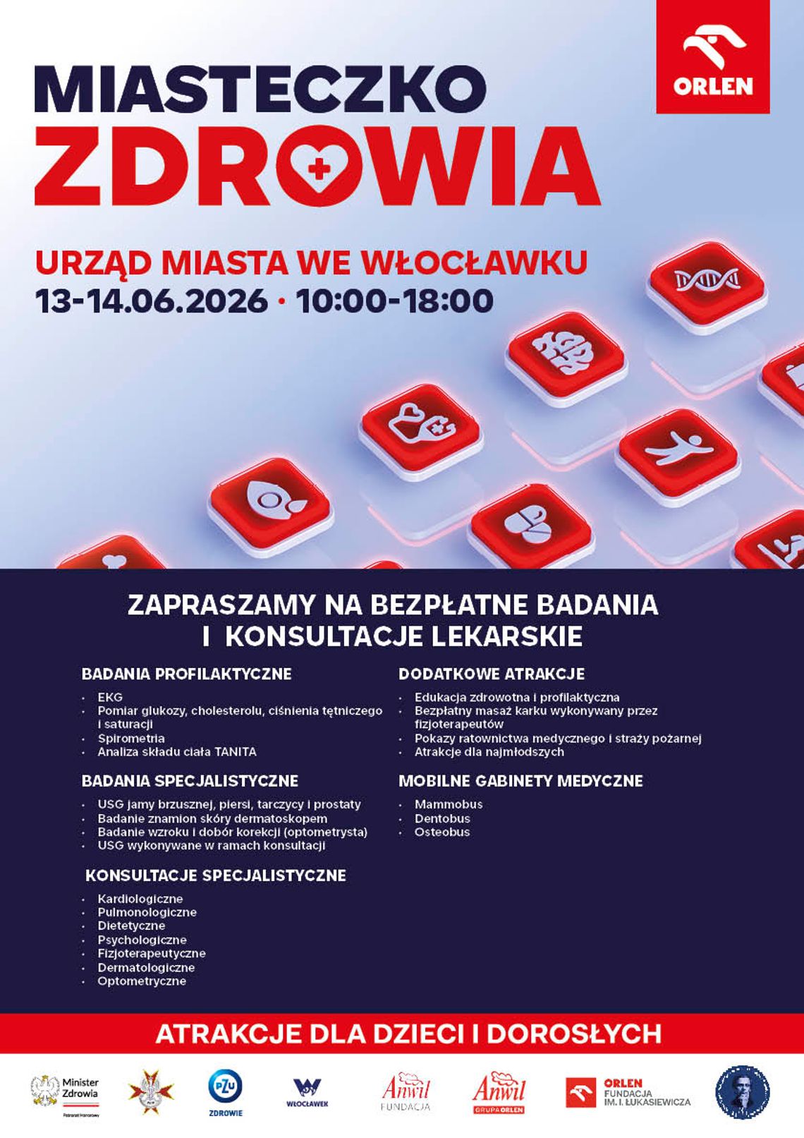 Miasteczko Zdrowia ORLEN ponownie we Włocławku