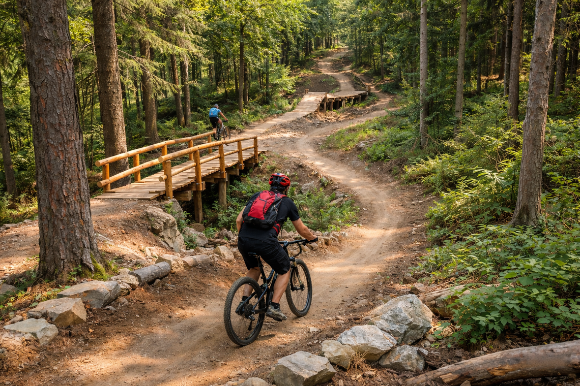 Na Zawiślu powstanie górska trasa rowerowa typu single track. Koszt to około 2,5 mln zł [wideo]