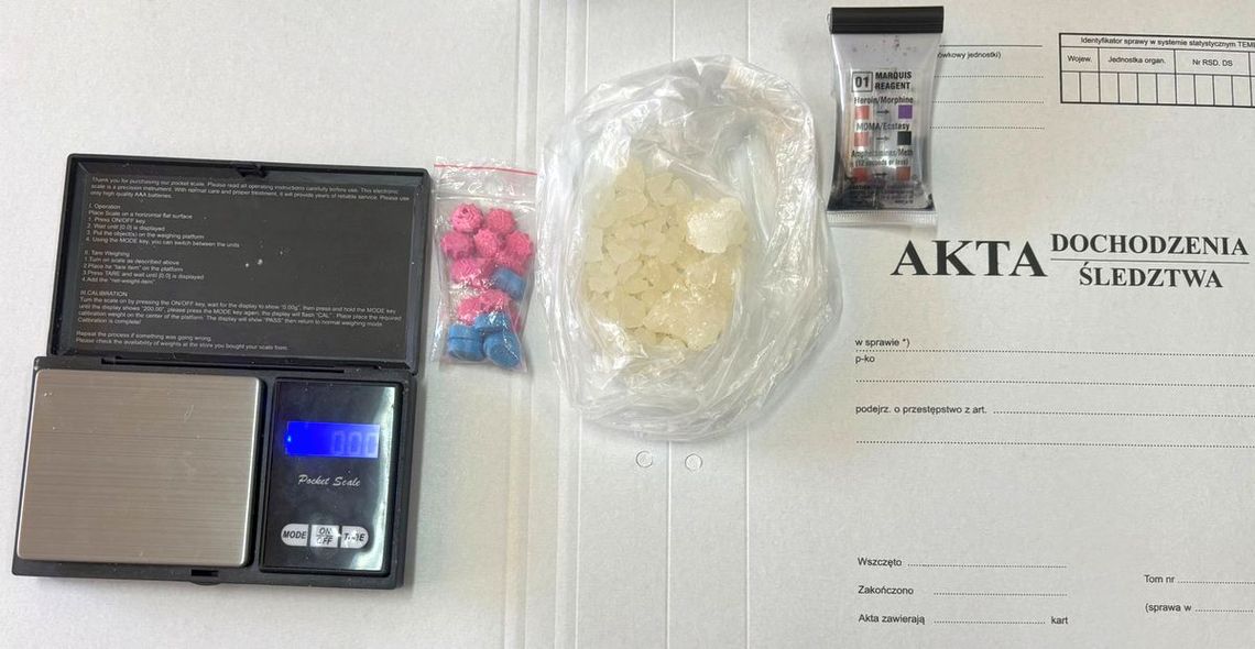 Nastolatek miał ponad 43 gramy substancji psychotropowych