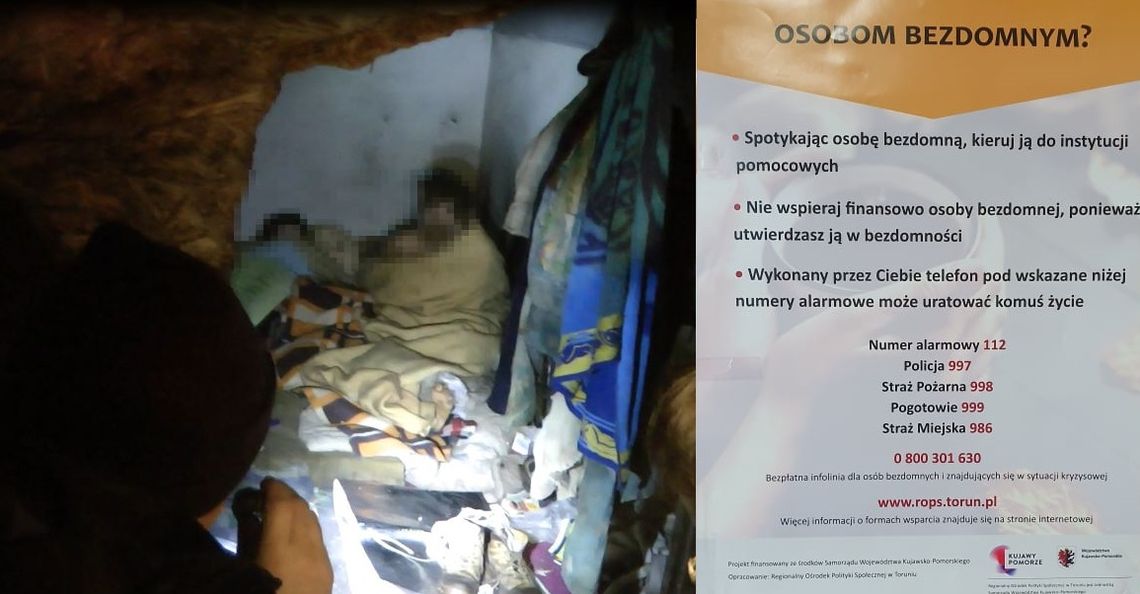 "Nie wspieraj finansowo osoby bezdomnej, utwierdzasz ją w bezdomności" - głosi plakat wywieszony w KMP we Włocławku "Nie wspieraj finansowo osoby bezdomnej, utwierdzasz ją w bezdomności" - głosi plakat wywieszony w KMP we Włocławku