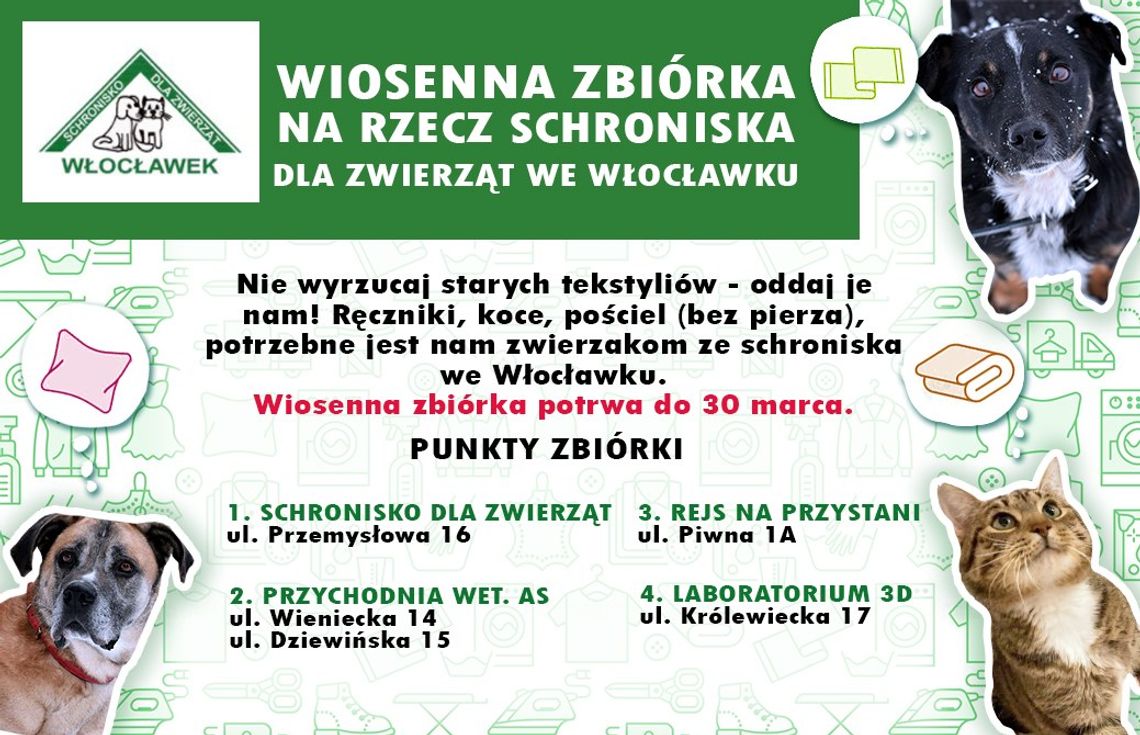 Nie wyrzucaj starych koców, ręczników czy pościeli. Potrzebuje ich schronisko!