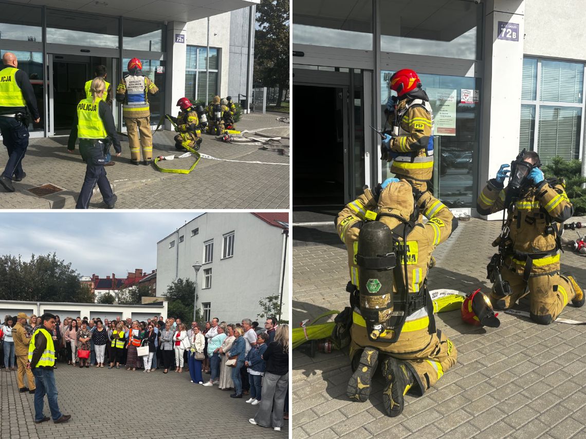 Niecodzienna sytuacja w Urzędzie Skarbowym. Ewakuowano jedno z pięter