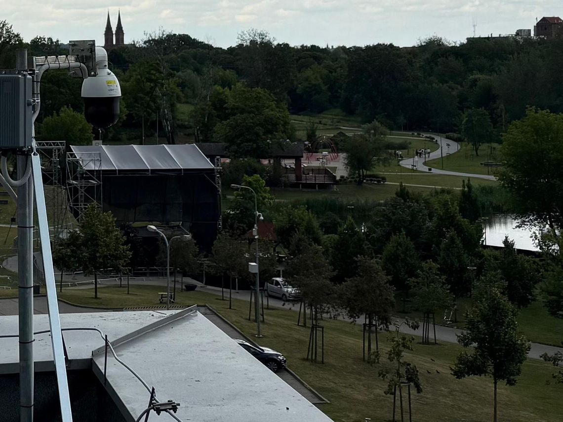 Nowa kamera w parku na Słodowie już działa. Można ją oglądać na kanale 308 i w aplikacji SAT FILM GO