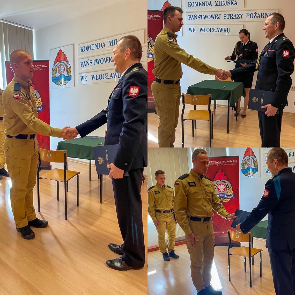 Nowi strażacy złożyli ślubowanie. Będą służyć Państwowej Straży Pożarnej we Włocławku