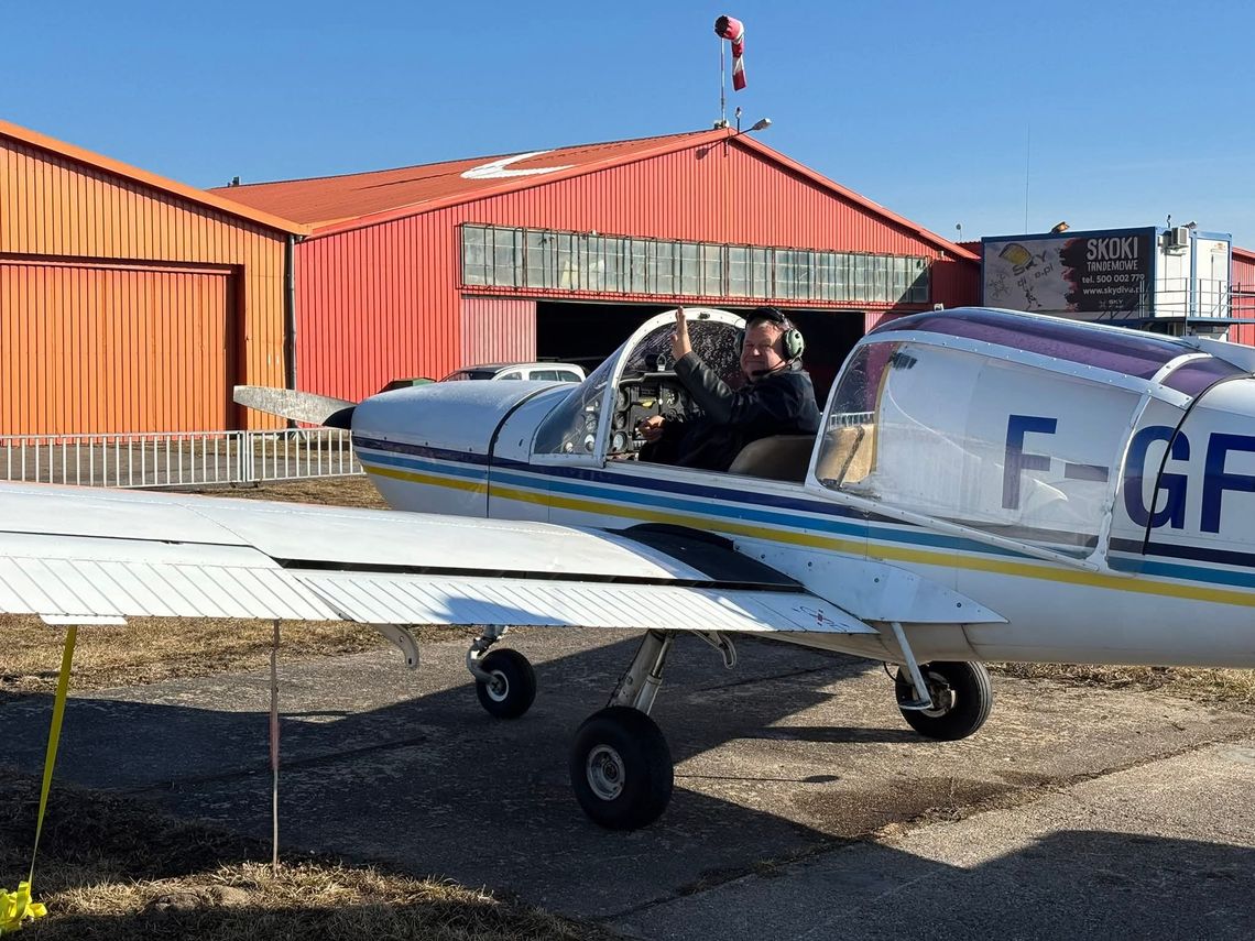 Nowy samolot w Aeroklubie Włocławskim. Zakupiono Socata Rallye