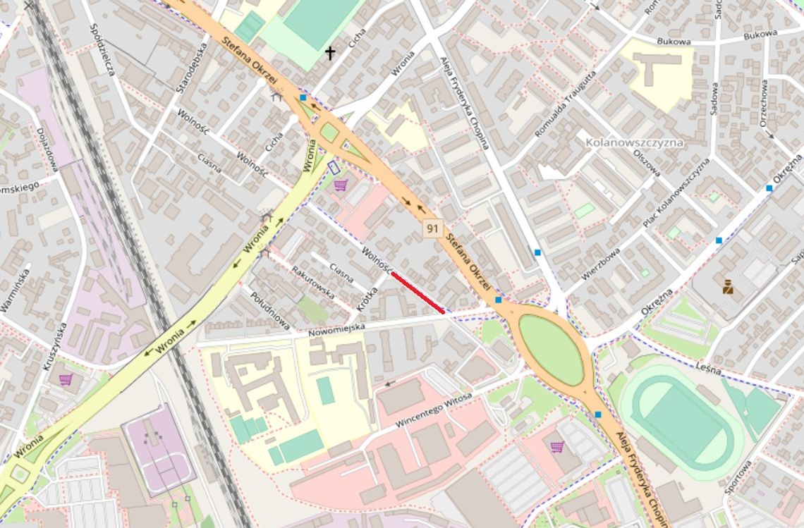 Od 1 października zamknięcie ul. Wolność