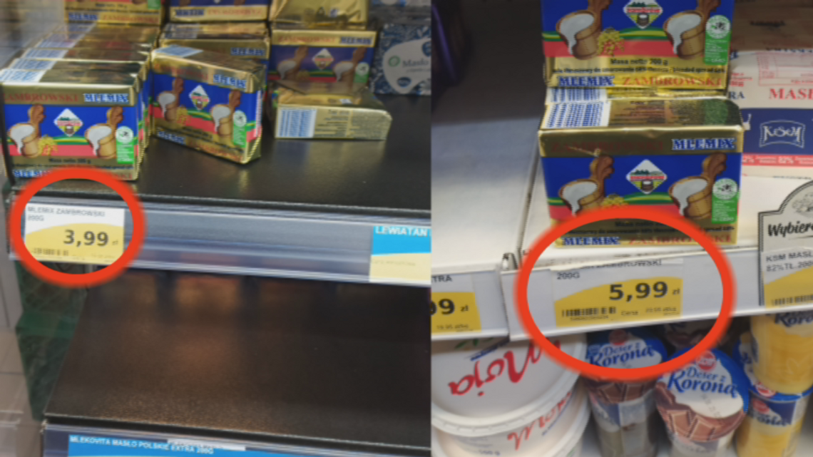 Ogromne różnice w cenach tych samych produktów w Lewiatanie. Sklepy dzieli odległość 3 km