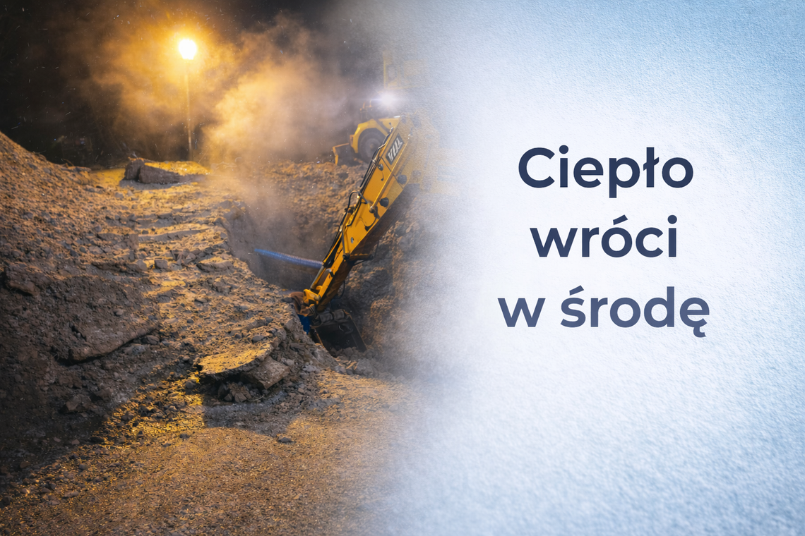 Ogrzewanie i ciepła woda mają wrócić w środę rano. Przed nami kolejna zimna noc