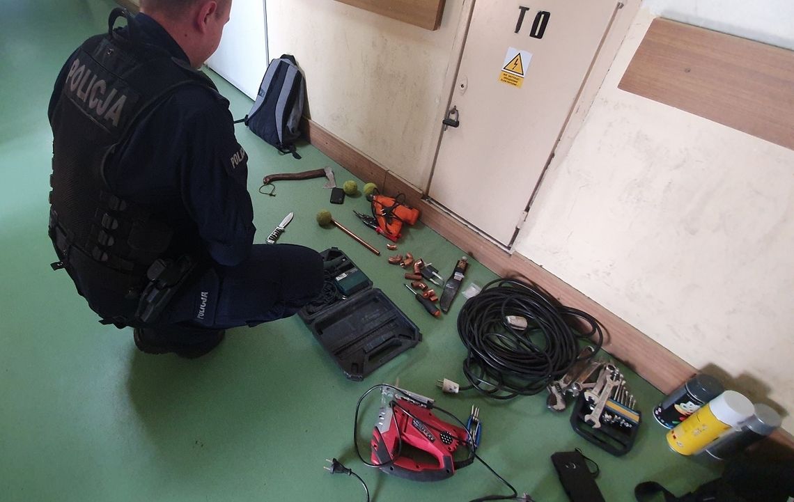 Okradali domki działkowe i piwnice. Troje nastolatków zatrzymanych 