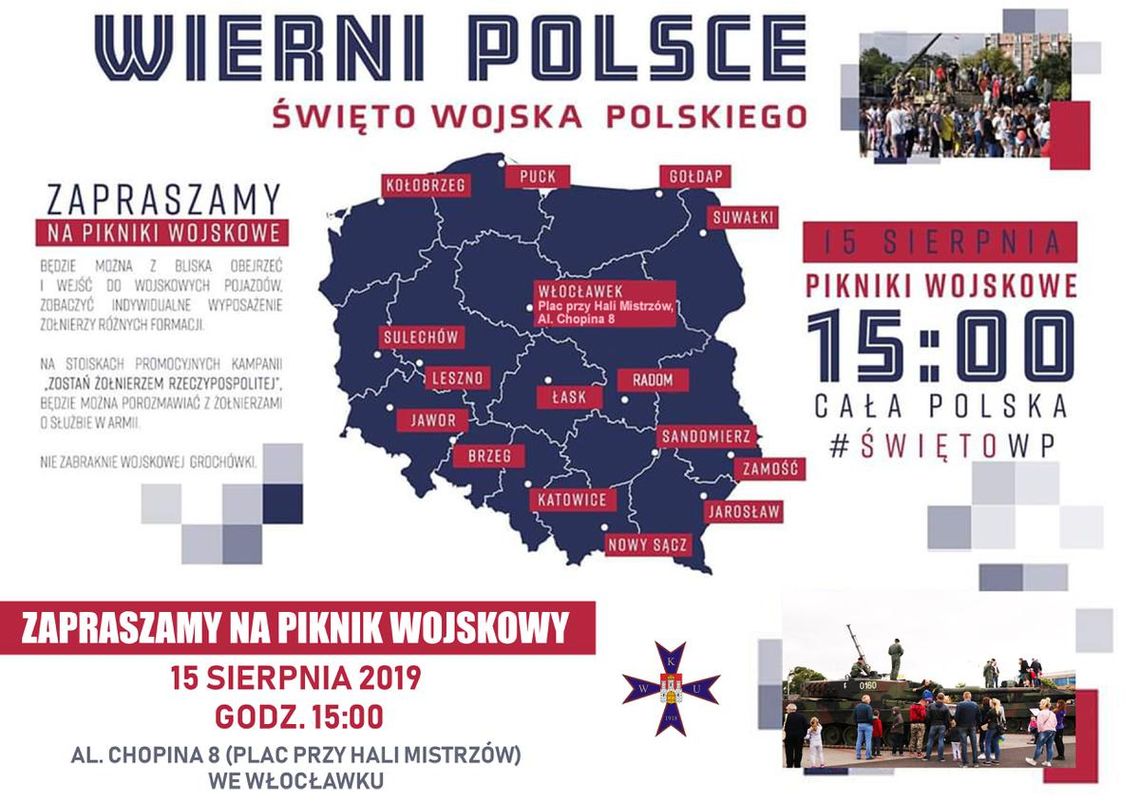 Piknik wojskowy 15 sierpnia pod Halą Mistrzów!