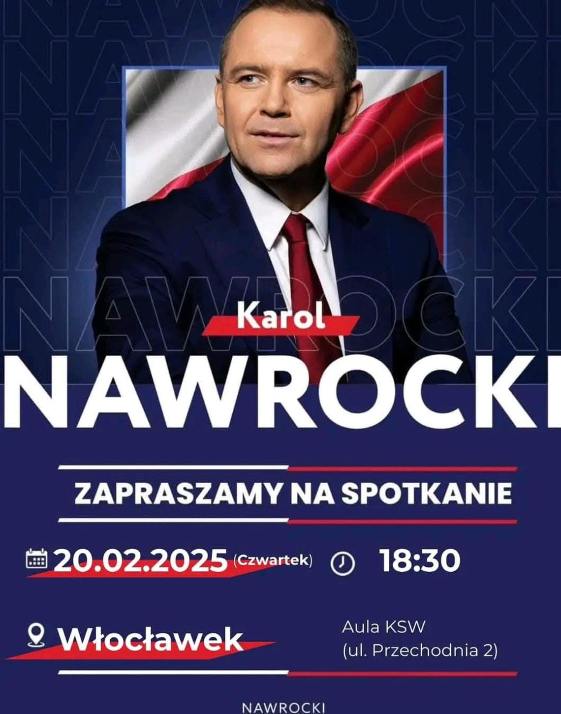 PiS zaprasza na spotkanie Karolem Nawrockim we Włocławku