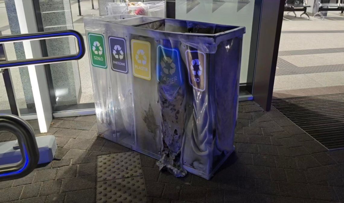 Podpalenie na dworcu. Sprawca w rękach policji Podpalenie na dworcu. Sprawca w rękach policji