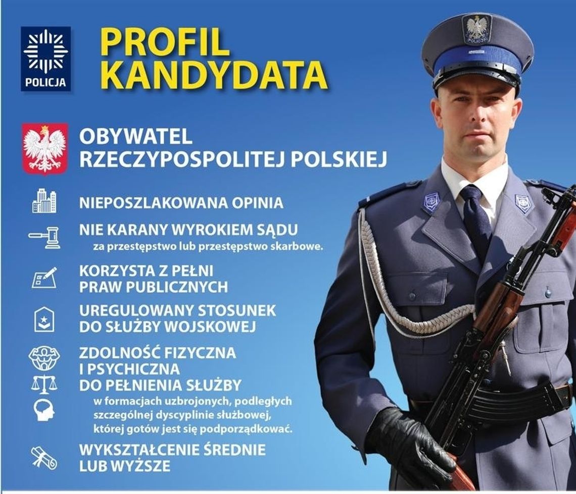 Policja ogłasza nabór do służby w komendach województwa kujawsko-pomorskiego i prewencji w Bydgoszczy