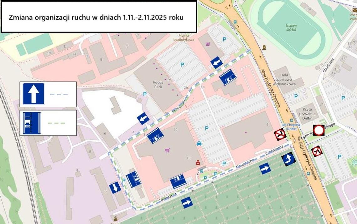 Policja przypomina o zmianie organizacji ruchu przy cmentarzu i publikuje mapki Policja przypomina o zmianie organizacji ruchu przy cmentarzu i publikuje mapki