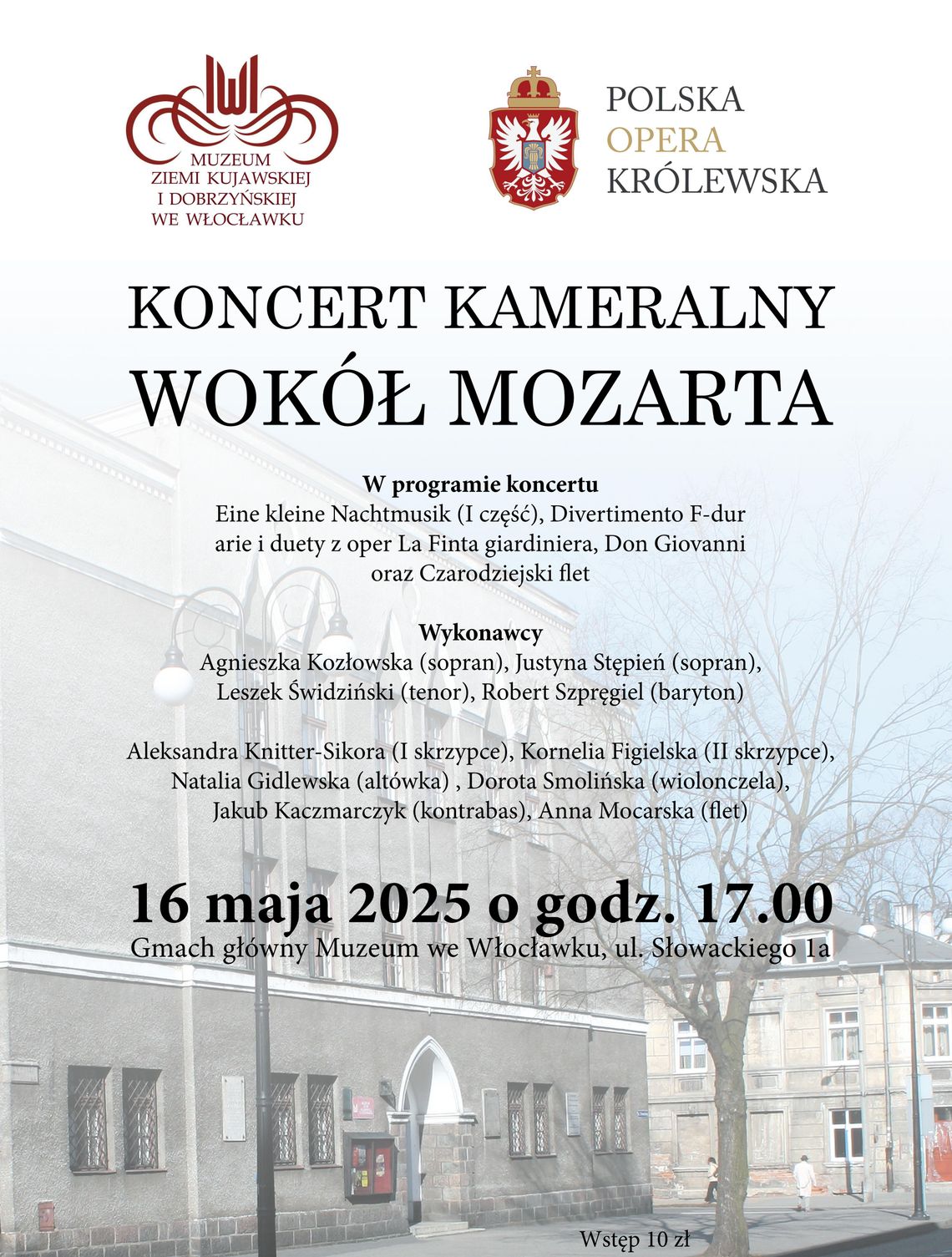 Polska Opera Królewska wystąpi w Gmachu Głównym Muzeum we Włocławku