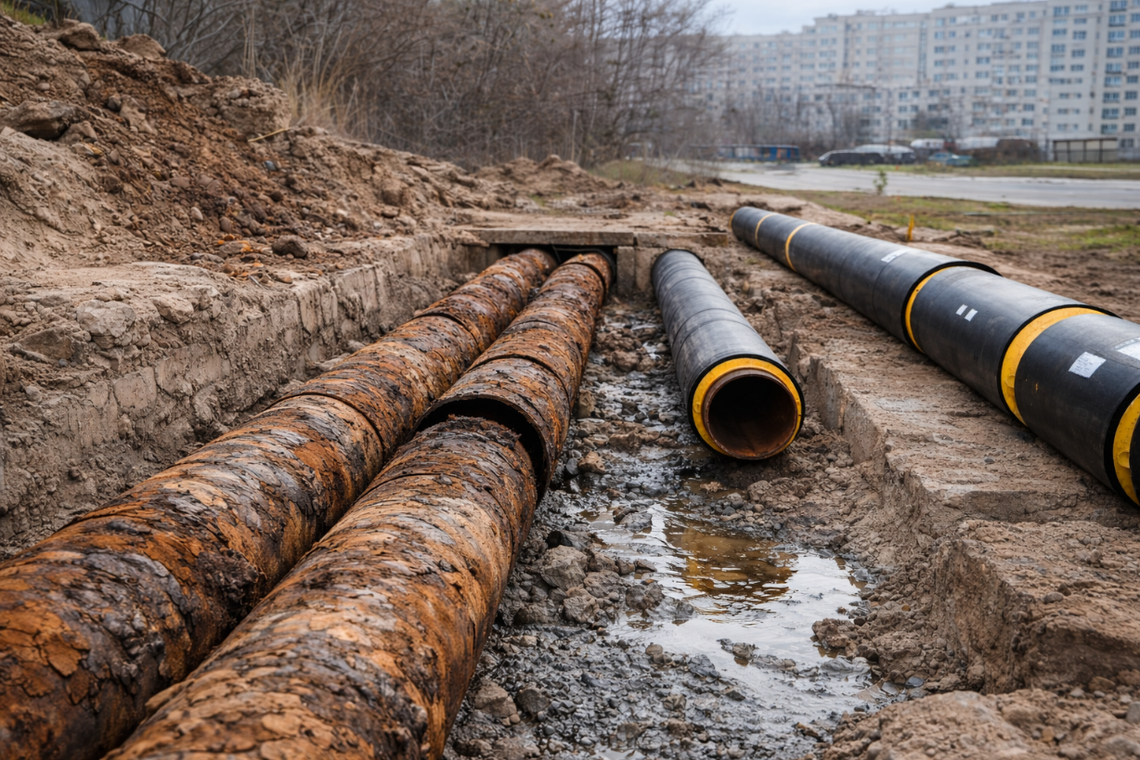 Ponad 22 mln zł dla MPEC Włocławek. Stare rury do wymiany po zimowych problemach