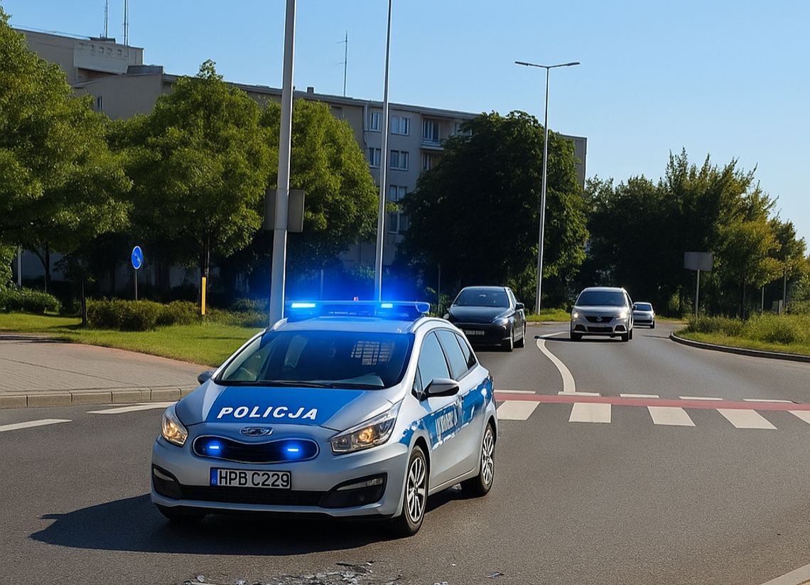 Potrącenie rowerzysty na Okrzei. Kierowca ukarany mandatem