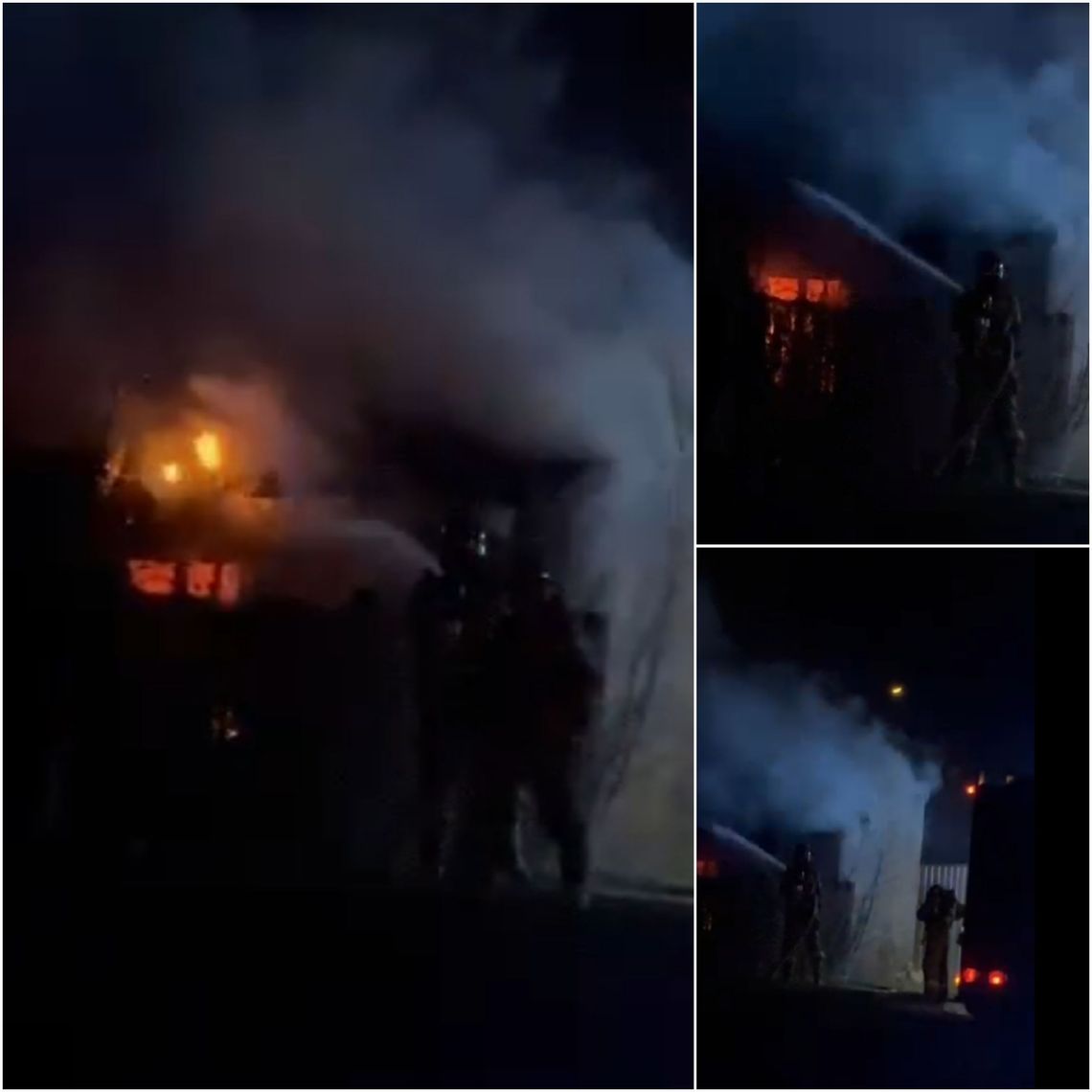 Pożar budynku mieszkalnego przy ul. Dziewińskiej Pożar budynku mieszkalnego przy ul. Dziewińskiej