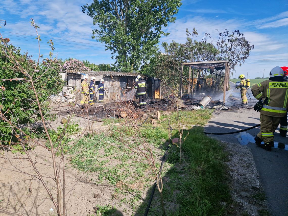 Pożar budynku w gm. Lubanie. Przyczyną było podpalenie