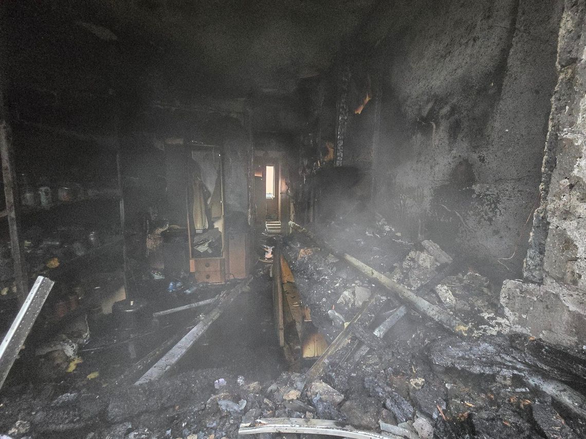 Pożar domu w regionie. Straty wyceniono na ok. 50 000 zł