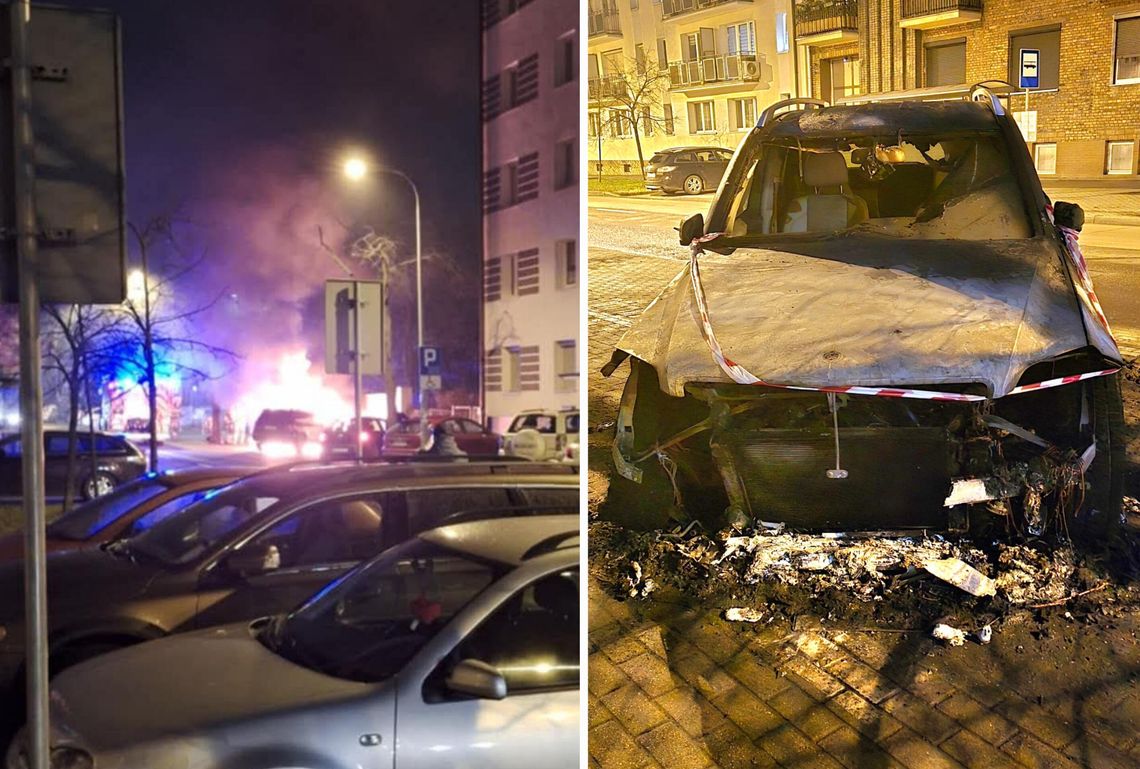 Pożar Mercedesa GLK na ul. św. Antoniego