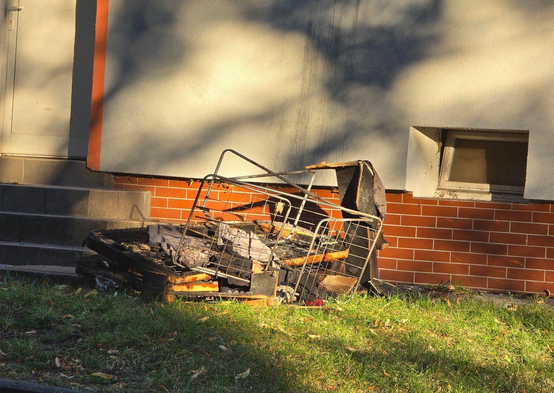 Pożar mieszkania przy ul. Jesionowej. Ewakuowano 7 osób