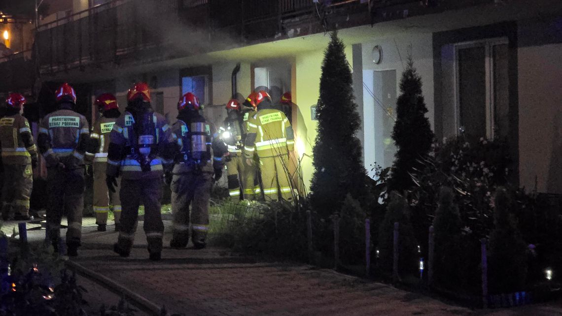 Pożar w bloku socjalnym przy ulicy Toruńskiej