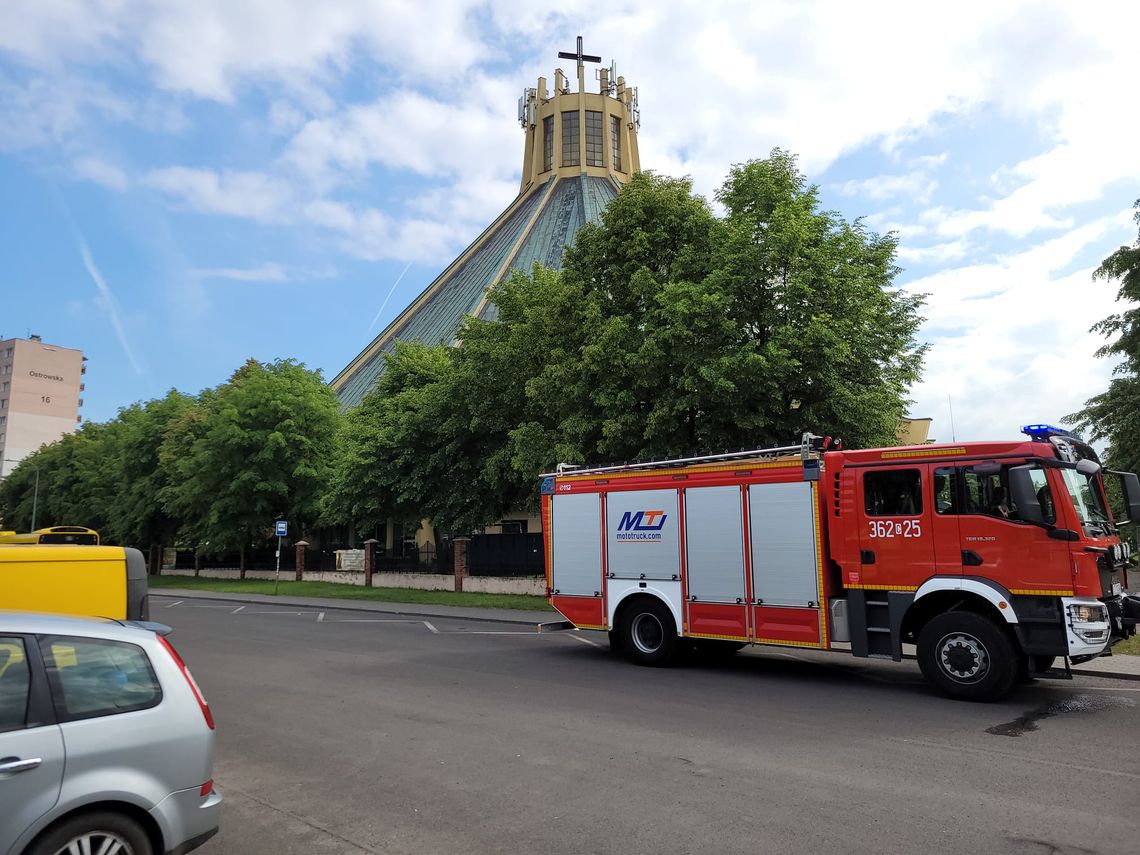 Pożar w Kościele przy ul. Ostrowskiej