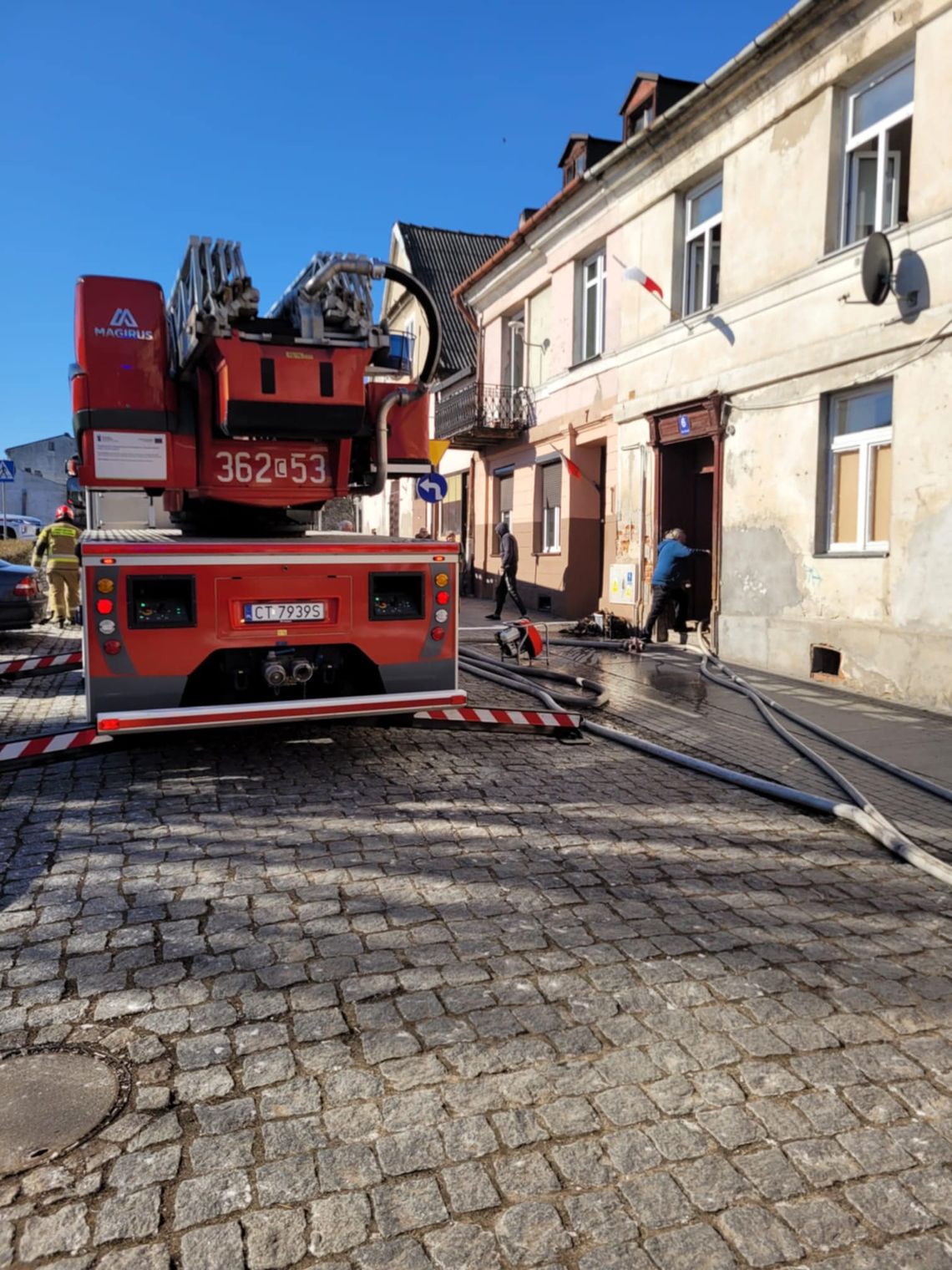 Pożar w kotłowni budynku wielorodzinnego na Starym Rynku we Włocławku