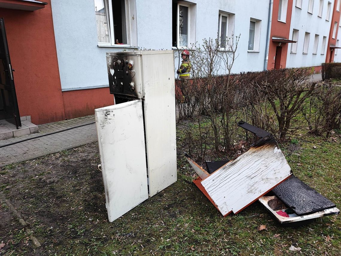 Pożar w mieszkaniu przy ul. Traugutta. Jedna osoba poszkodowana