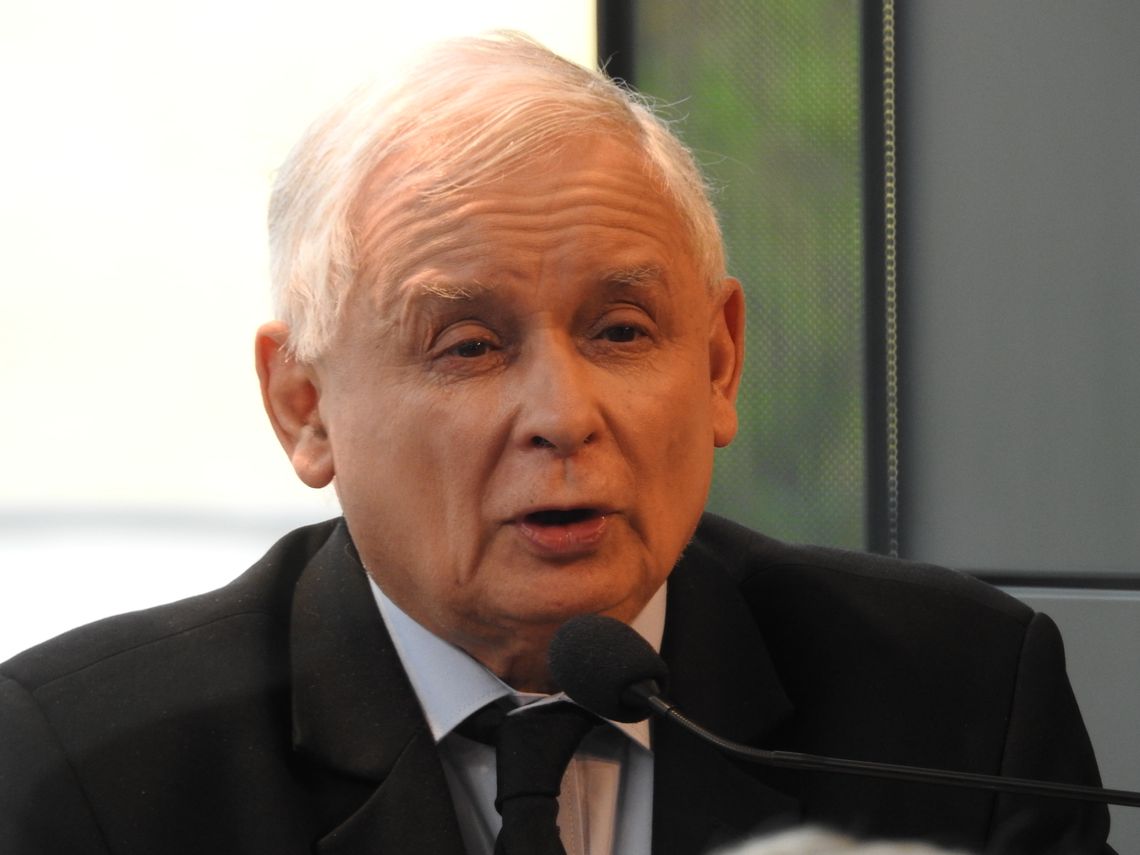 Prezes PiS Jarosław Kaczyński i czołowy dziennikarz TVP pojawili się dziś we Włocławku
