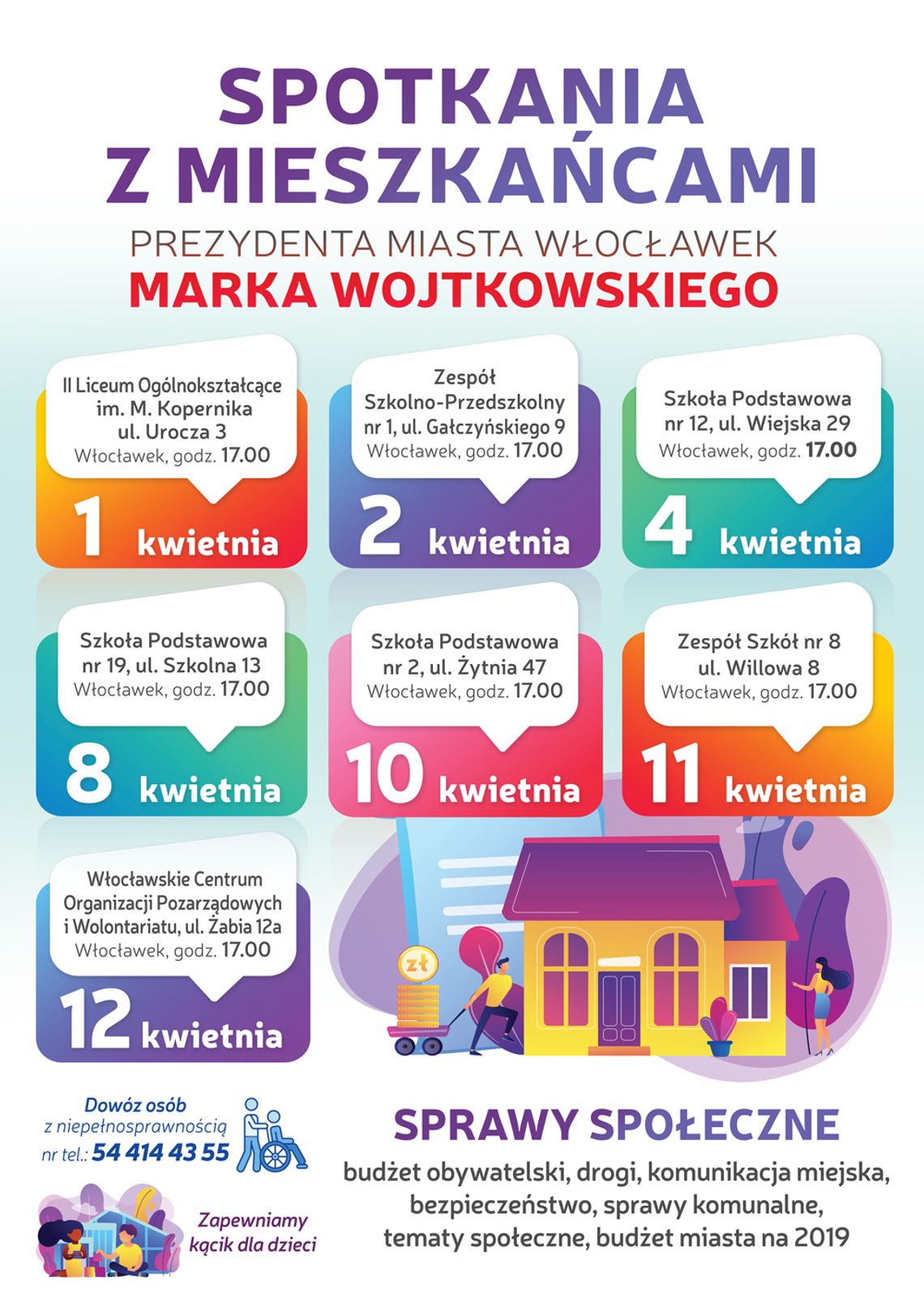 Prezydent Wojtkowski rozpoczyna spotkania z mieszkańcami