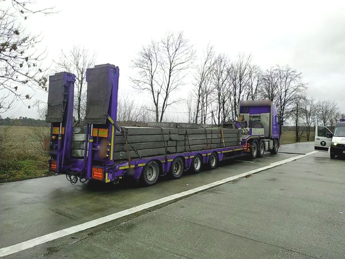 Przeciążona o 17 ton ciężarówka zatrzymana przez funkcjonariuszy z włocławskiego ITD 