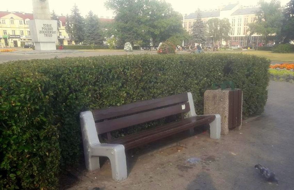 Ratusz wymieni wysłużone ławki na Placu Wolności Ratusz wymieni wysłużone ławki na Placu Wolności