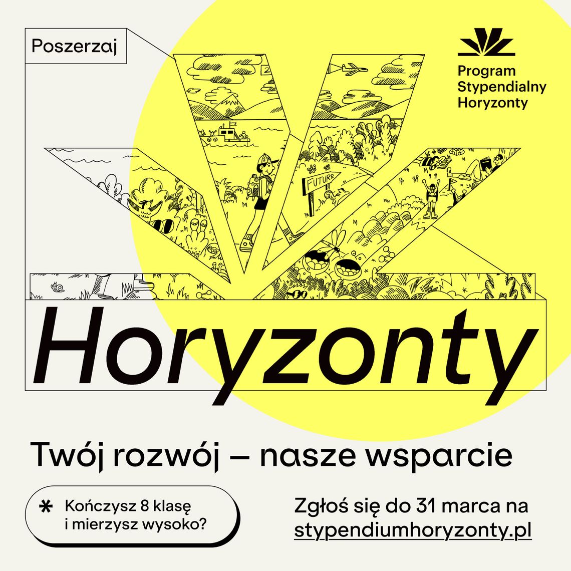 Rekrutacja do Programu Stypendialnego Horyzonty – to zaproszenie dla ambitnych ósmoklasistów i ósmoklasistów z mniejszych miejscowości
