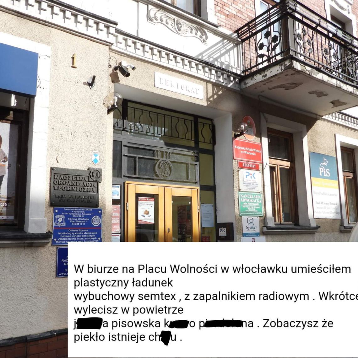 Rosjanie chcieli wysadzić biuro Borowiak, Złotowskiego i Łyczaka? Poseł dostał e-mail o podłożonej bombie Rosjanie chcieli wysadzić biuro Borowiak, Złotowskiego i Łyczaka? Poseł dostał e-mail o podłożonej bombie