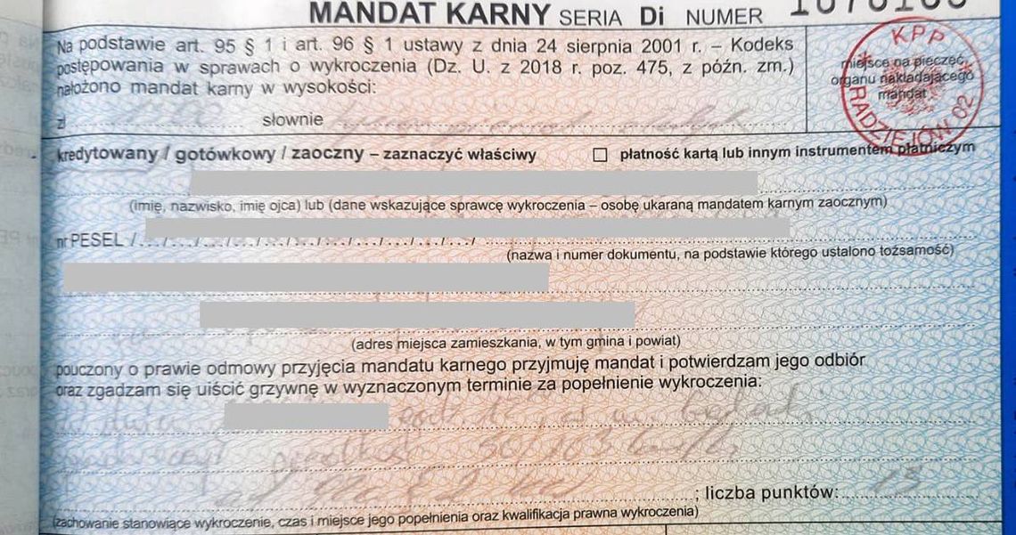 Rozpędził auto w terenie zabudowanym do 103 km/