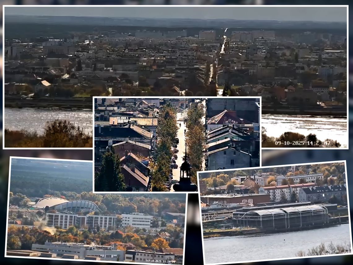 Sat Film uruchomił kamerę na tarasie widokowym na Zawiślu, panorama miasta teraz online