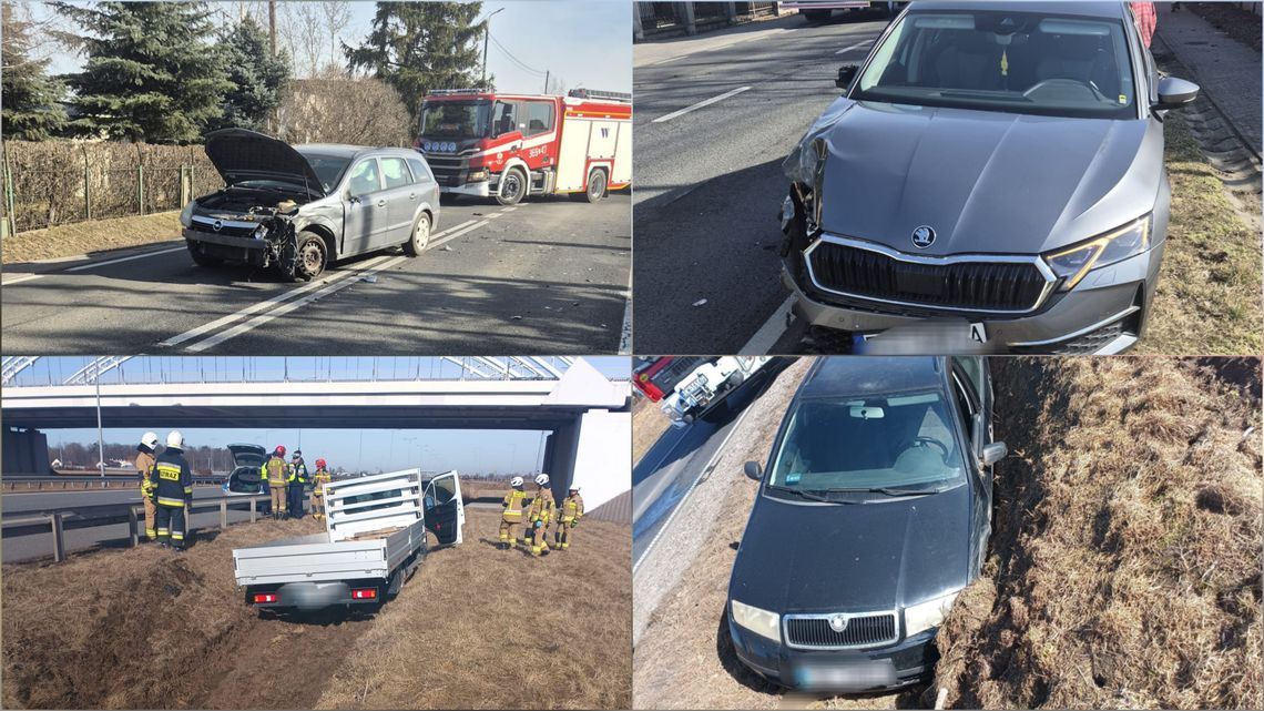 Seria porannych kolizji na terenie powiatu włocławskiego: w Brześciu, na A1 i w Rzadkowie