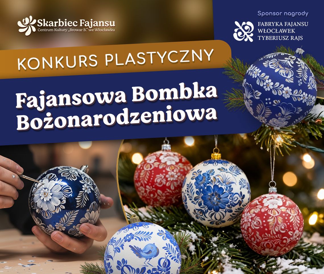 Skarbiec Fajansu ogłasza konkurs na najpiękniejszą bombkę bożonarodzeniową