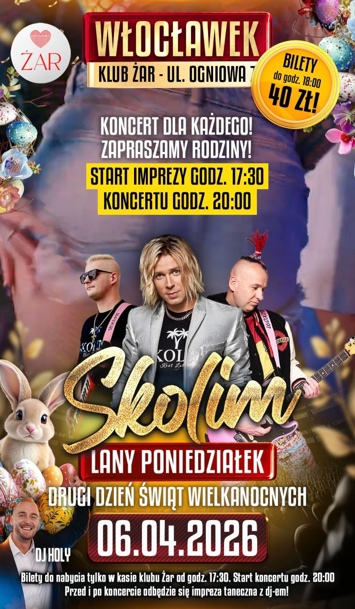 Skolim zagra we Włocławku. Wielkanocny koncert w Klubie ŻAR