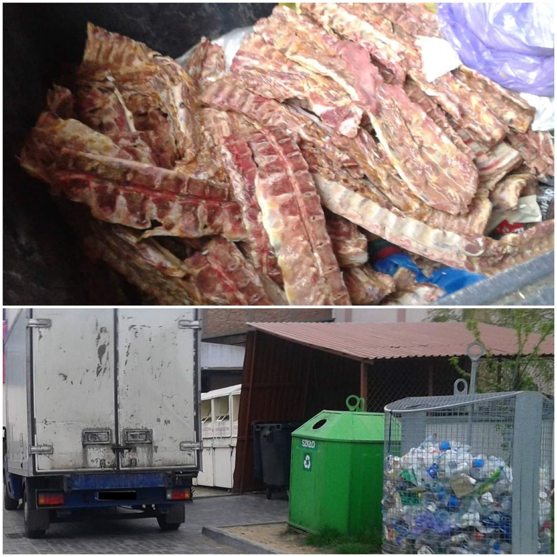 "Śmierdzące odpady mięsne" trafiły do przyblokowego śmietnika przy ul. Wyszyńskiego. Straż Miejska odmówiła wysłania patrolu
