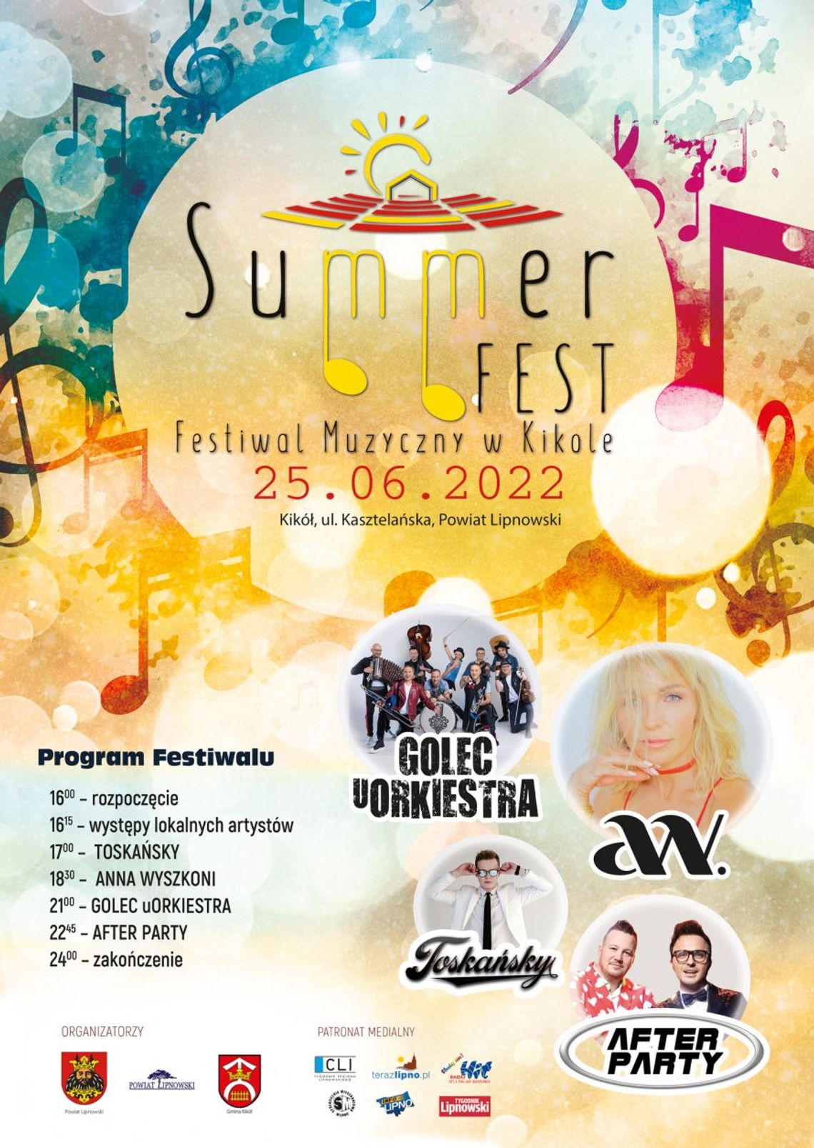 Sommer Fest w Kikole. Na scenie Wyszkoni, Golec uOrkiestra oraz After Party