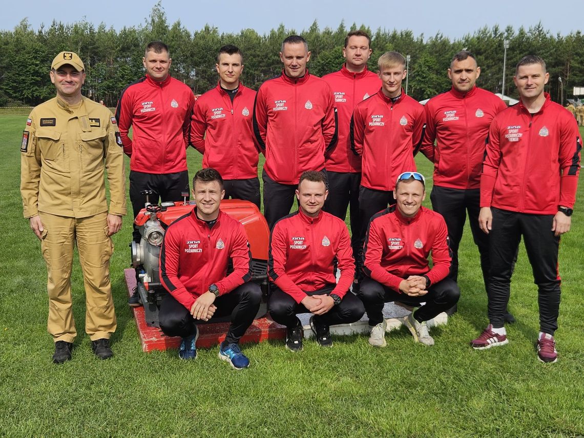 Sukces strażaków z Włocławka. Zajęli II miejsce na zawodach wojewódzkich