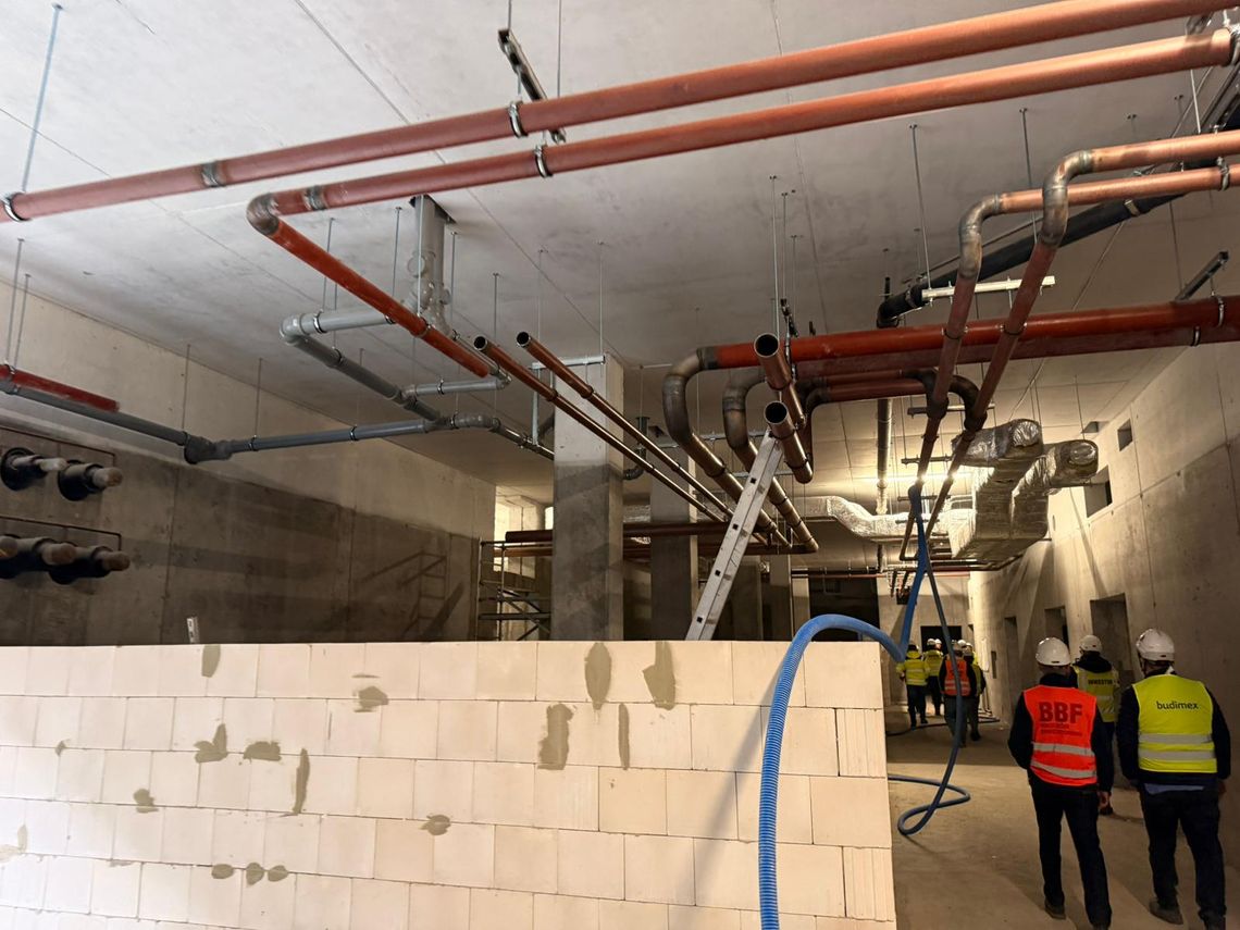 Szpital informuje, że prace budowlane postępują szybciej niż zakładał harmonogram