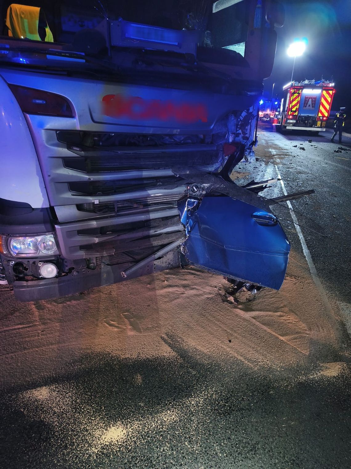 Tragiczny wypadek na drodze krajowej nr 91. Nie żyje kierująca samochodem osobowym