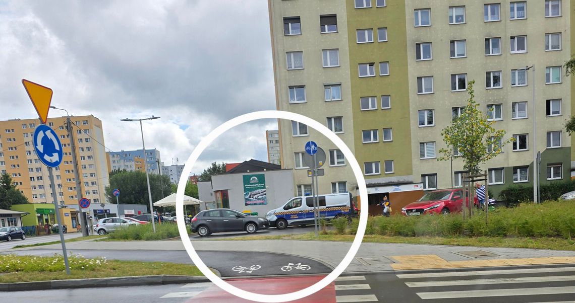 Tu nie wolno parkować. Interwencja Straży Miejskiej przy ul. Kaliskiej